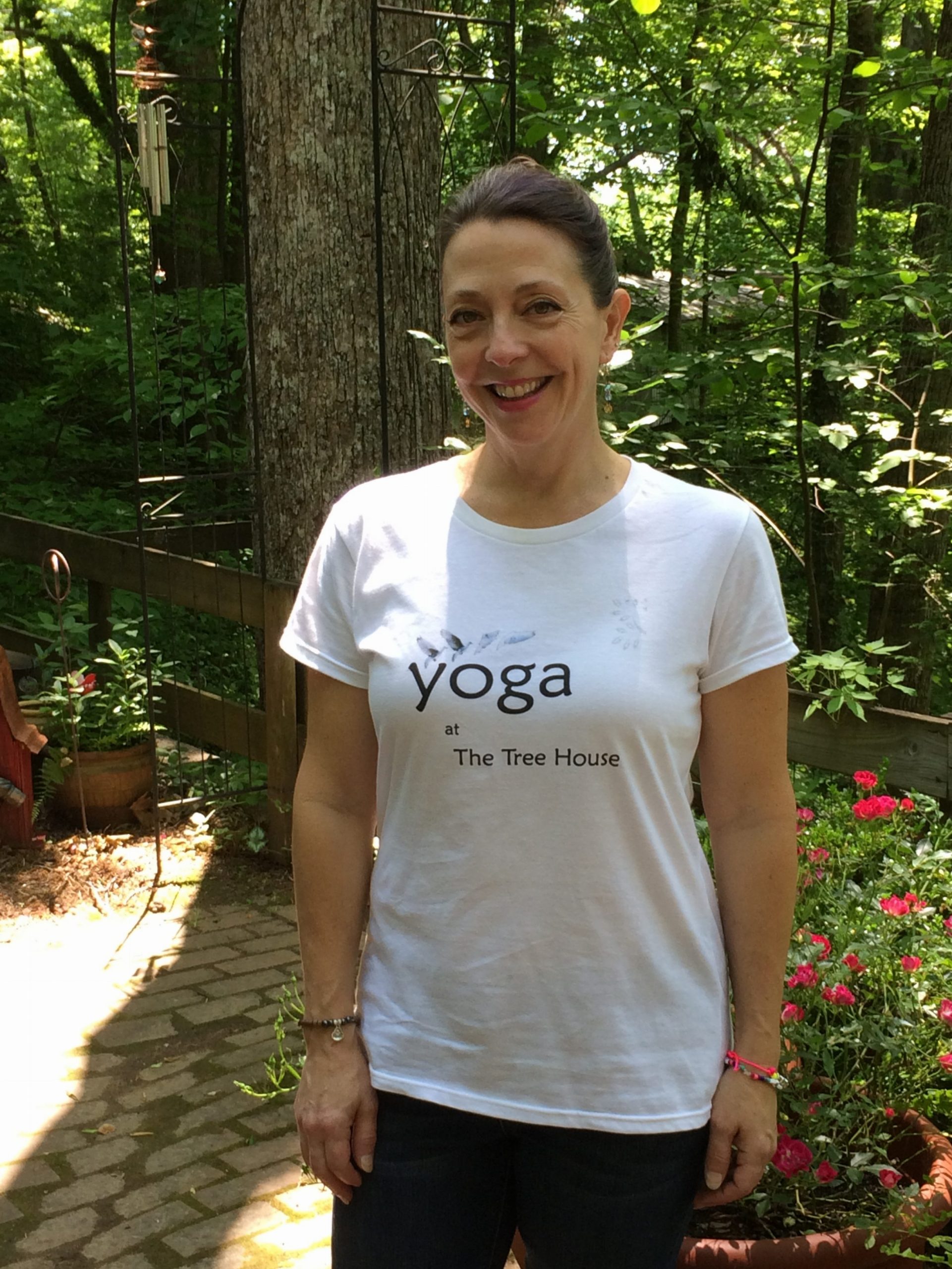 Yoga at the Treehouse SignatureSoft Women's T-shirt – logo front
