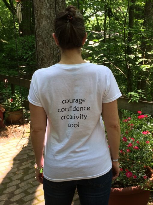 Yoga at the Treehouse SignatureSoft Women's T-shirt - logo front center - Image 2